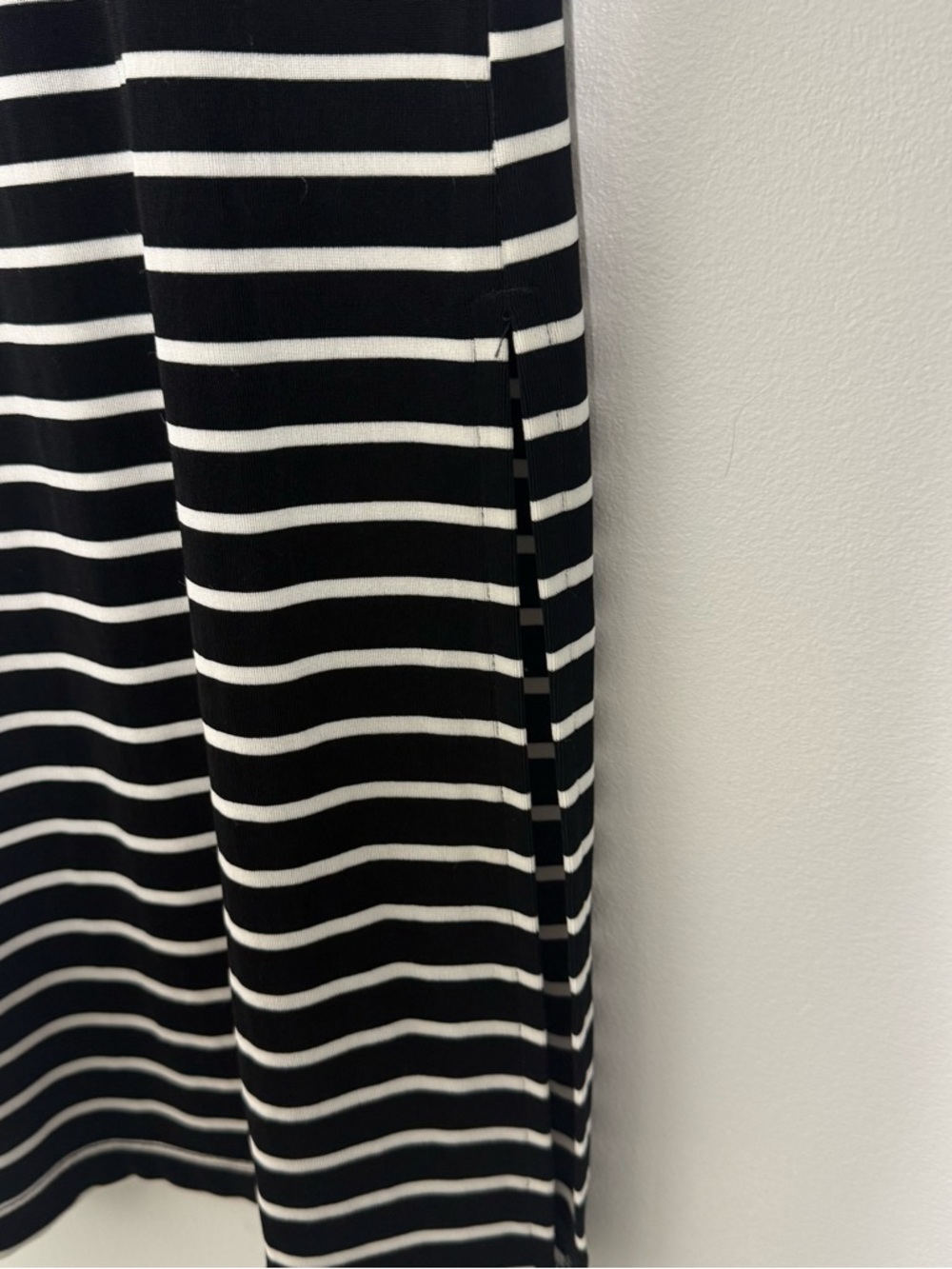 Chico's Black and White Striped Maxi Dress - Picture 5 of 7